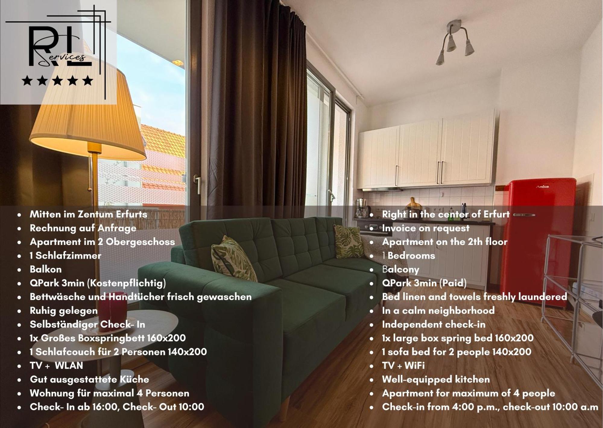 Balkon, Zentral, Modern, Erfurt City 외부 사진